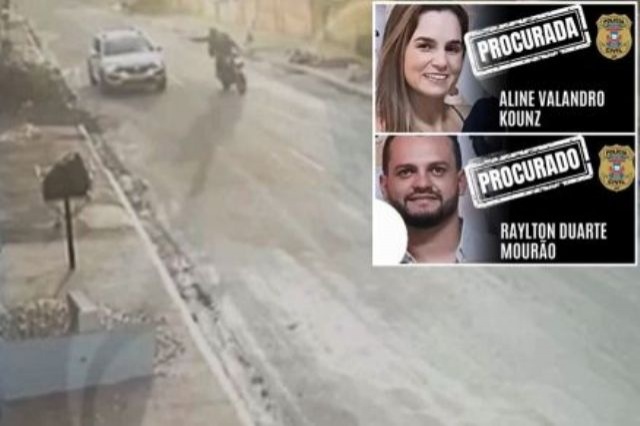 Polícia divulga cartaz e caça casal suspeito de matar personal