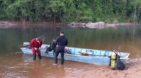 Bombeiros encontram pescador morto e buscam por outras 3 pessoas da família após afogamento