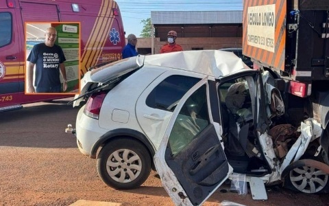 Idoso morre após bater carro na traseira de carreta estacionada
