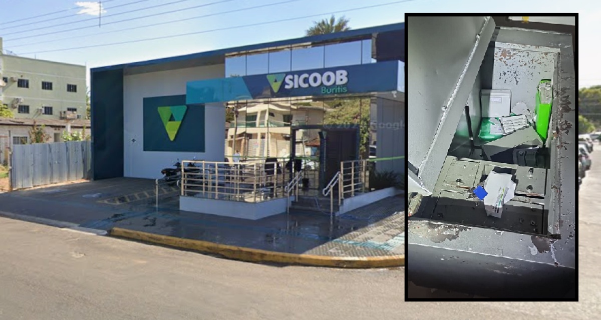 Bandidos invadem banco e furtam quase R$ 300 mil, arma de fogo e munições