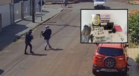 Câmera flagra ''arrastão'' de ladrões em residencial em MT