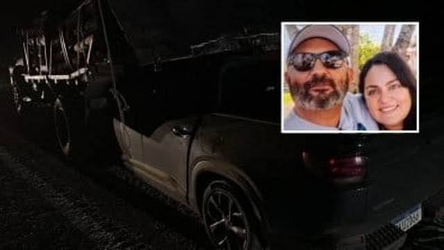 Delegado aposentado e esposa morrem em grave acidente entre picape e caminhão em MT