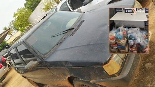 Jovem é preso no interior de MT com cestas básicas do Comando Vermelho