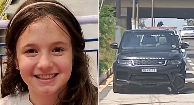 Menina de 10 anos morre atropelada por Range Rover após sair escondida para casa do avô em Campinas