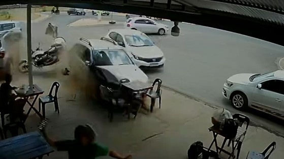 Motorista passa mal, perde controle da direção e ''invade'' restaurante em MT
