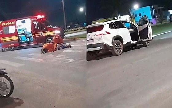 Criança de 11 anos é atropelada em faixa de pedestre