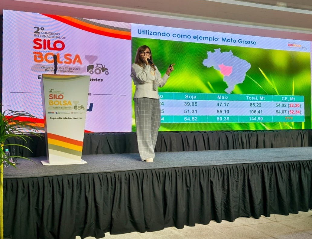 Professora da UFMT Campus Sinop apresenta estudo sobre silo bolsa em congresso internacional