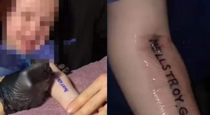 Pais tatuam menino de 1 ano para vencer promoção organizada por influencer