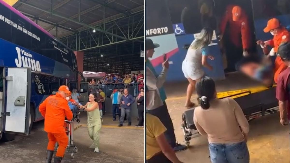 Homem é assassinado a tiros dentro de ônibus em terminal rodoviário