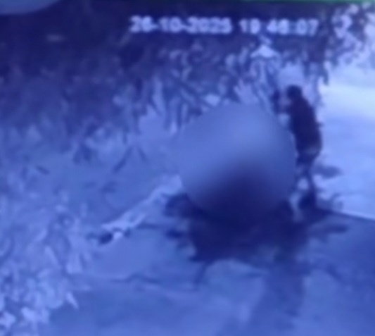 Pai mata filha com golpes de barra de ferro em calçada