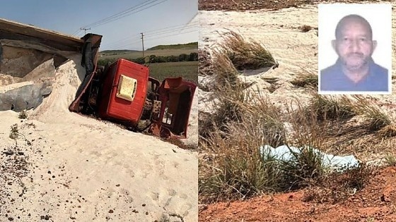 Motorista de 64 anos morre após caminhão tombar em MT