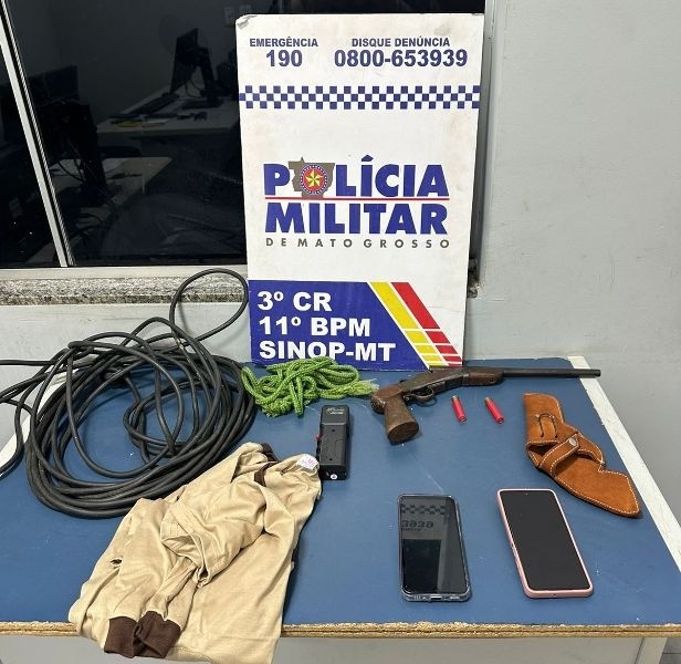 Criminoso morre e dois são presos após confronto com a Polícia Militar em Sinop