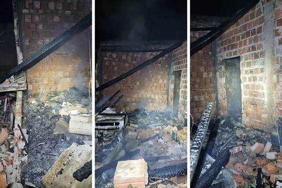 Mulher tem casa incendiada após discussão com o marido