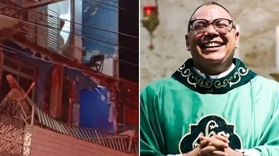 Padre e mais 2 pessoas morrem em desabamento