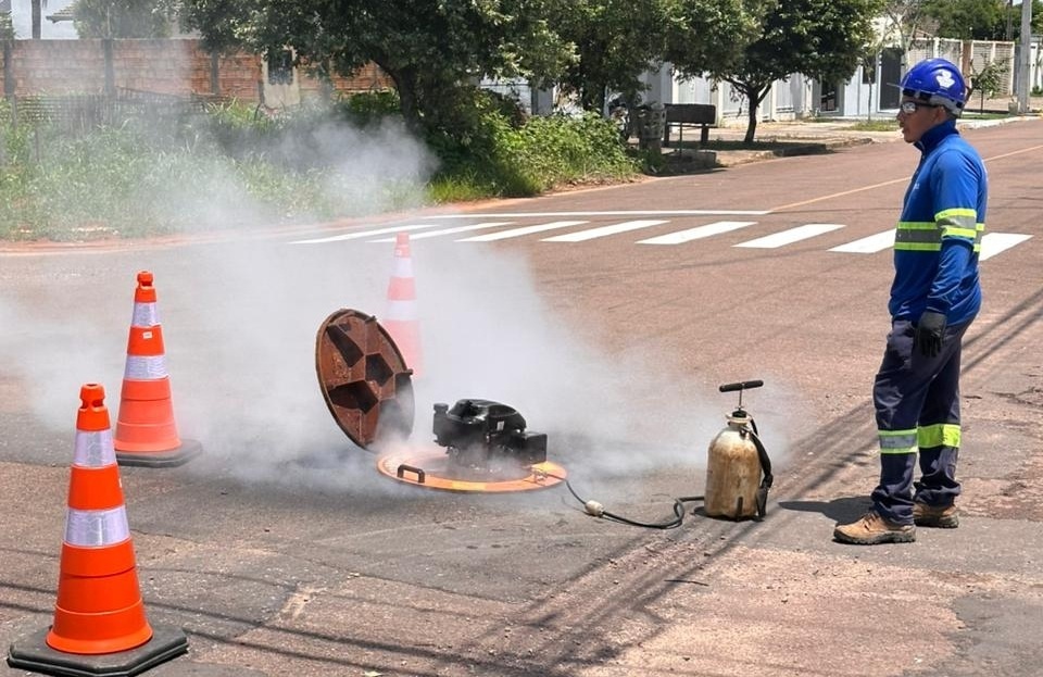 Águas de Sinop realiza ação para identificar ligações irregulares de esgoto no Jardim Itália