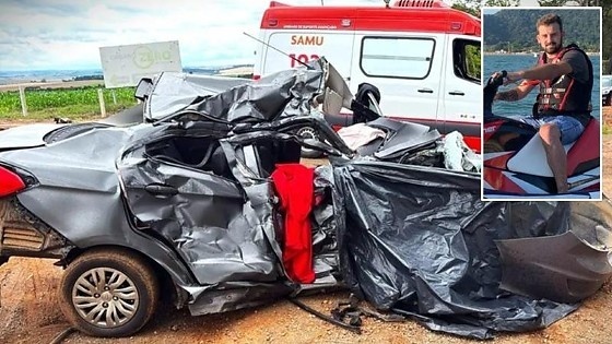 Jovem comerciante de 28 anos morre após bater carro de frente contra carreta
