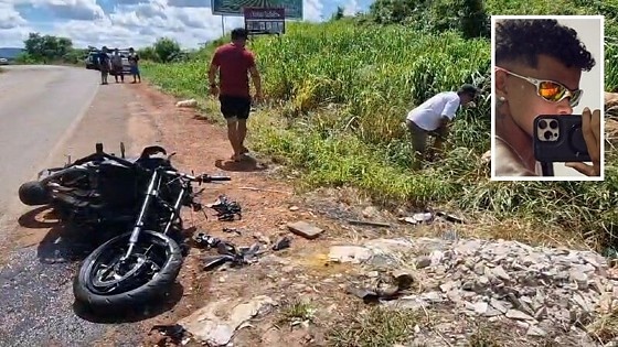 Jovem perde controle da moto e morre ao bater em pedregulho em curva em MT