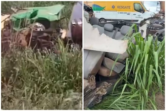 Motorista morre arremessado de S10 em batida com carreta em MT