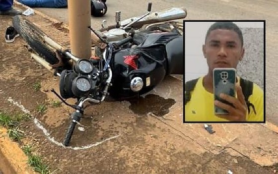 Homem morre após bater moto contra poste em Lucas do Rio Verde