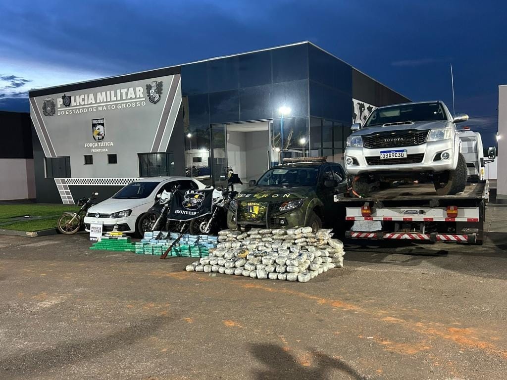 Traficantes são presos com 376 kg de drogas avaliados em R$ 5 milhões escondidos em chácara