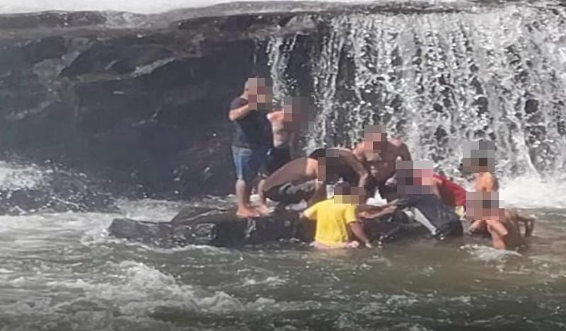 Jovem morre na Cachoeira da Prata em Juscimeira após escorregar