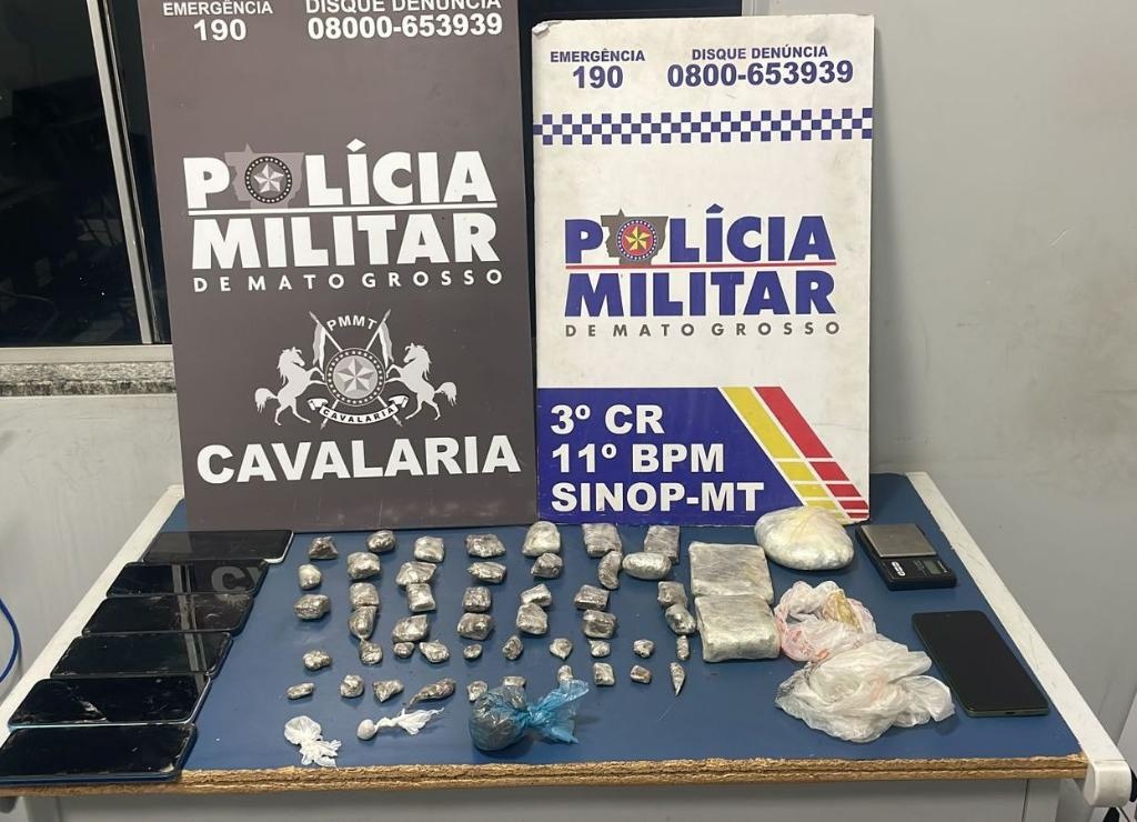 Cavalaria da PM prende homem por tráfico de drogas e apreende 57 porções de entorpecentes