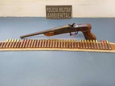 Sinop: Homem é preso com arma de fogo e munições