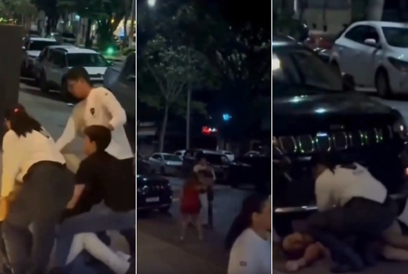 Mulher tenta separar briga, leva 'voadora' e desmaia em Primavera do Leste