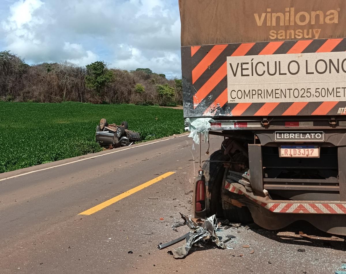 Mãe e dois filhos morrem em acidente com 5 vítimas em Mato Grosso