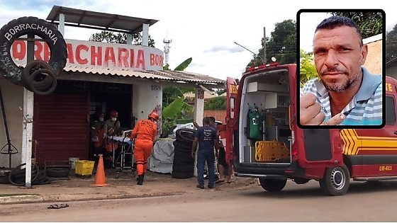 Bandidos tentam queimar borracharia após morte de homem a tiros
