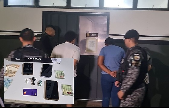 Polícia prende dois homens e uma mulher por tráfico e golpes online em MT