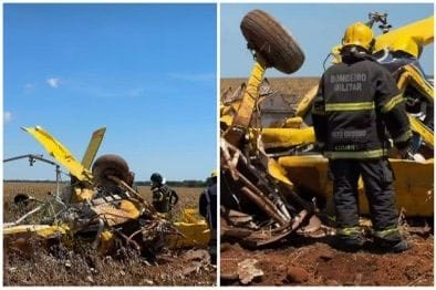 Piloto morre em queda de avião agrícola em fazenda na região médio-norte de Mato Grosso
