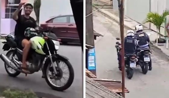 Jovem é detido após furtar chave de moto de policial e debochar na internet