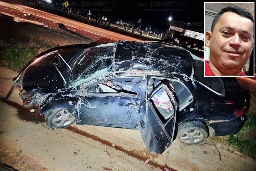 Homem morre e esposa e filhos ficam feridos em acidente na BR-163