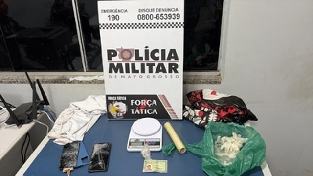 Força Tática apreende entorpecente e detém suspeitos no bairro Gente Feliz, em Sinop