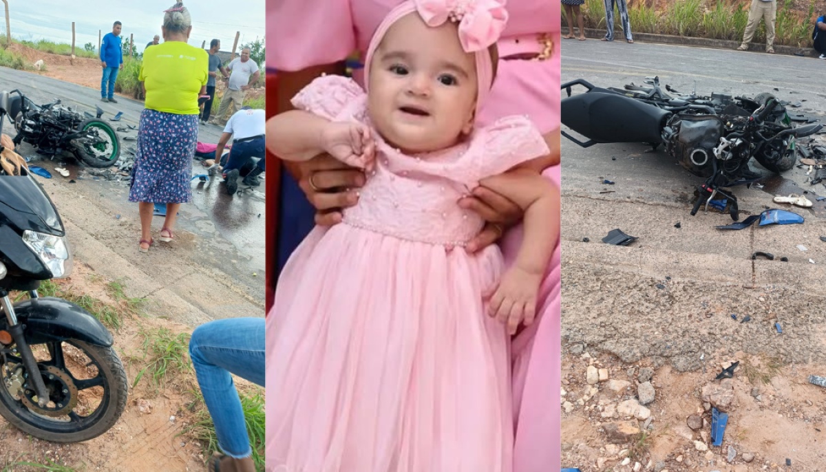 Criança de 3 anos morre em batida entre moto e caminhão