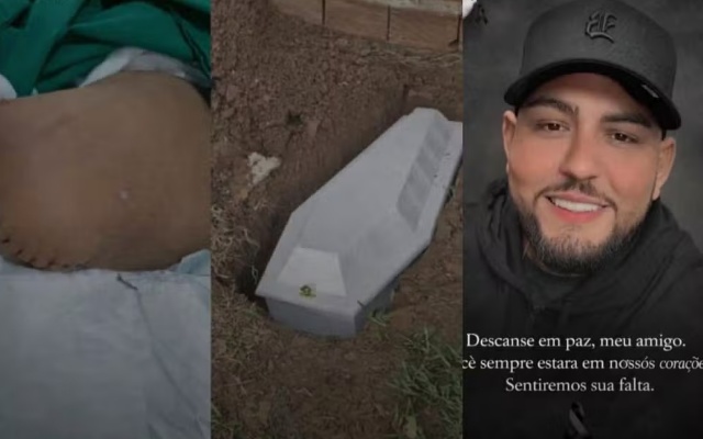 Família faz dois enterros de filho após hospital esquecer perna amputada em MT
