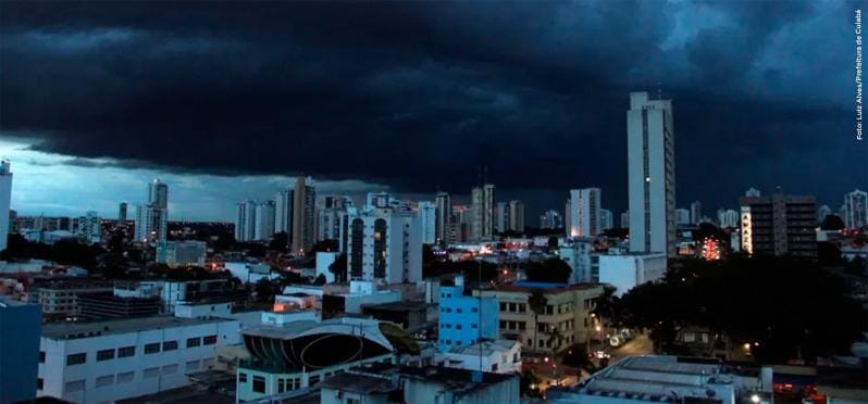 Mato Grosso tem previsão de chuvas fortes acompanhadas de ventania até sexta-feira