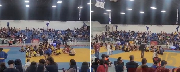 Confusão entre técnicos interrompe e cancela competição de judô em Cuiabá; vídeo