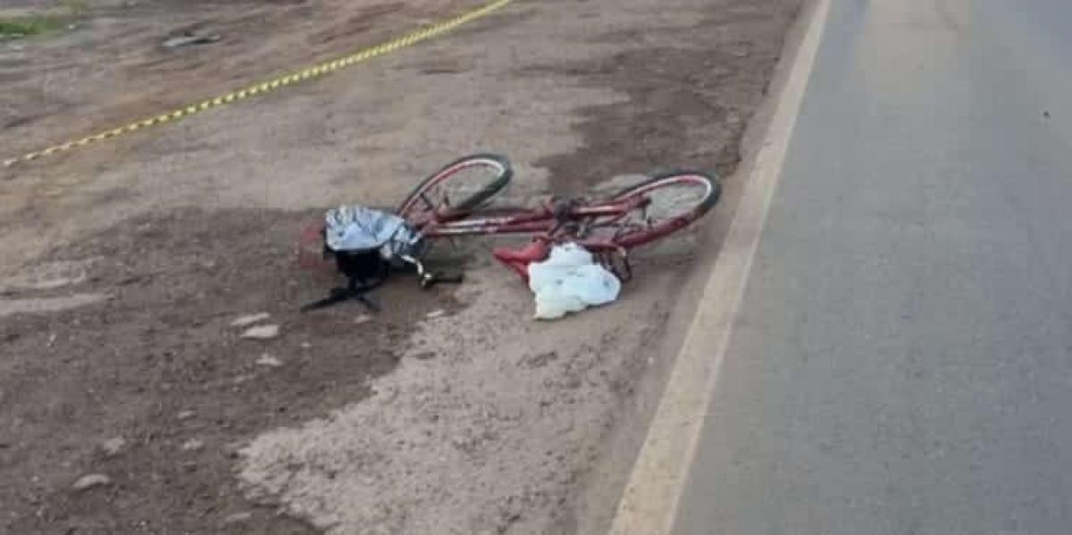 Ciclista de 72 anos morre atropelada ao atravessar BR em Sinop