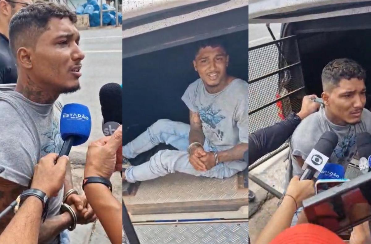 Suspeito de matar irmã nega crime e chora ao sair da DHPP