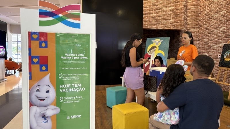 Prefeitura promove vacinação no Shopping Sinop neste sábado e domingo