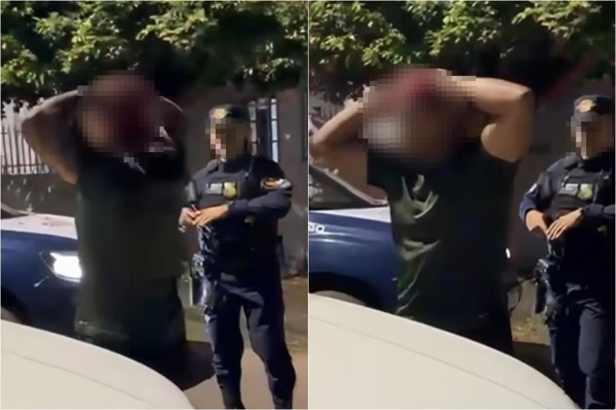 Vídeo mostra prisão de professor acusado de beijar ex à força em Sinop