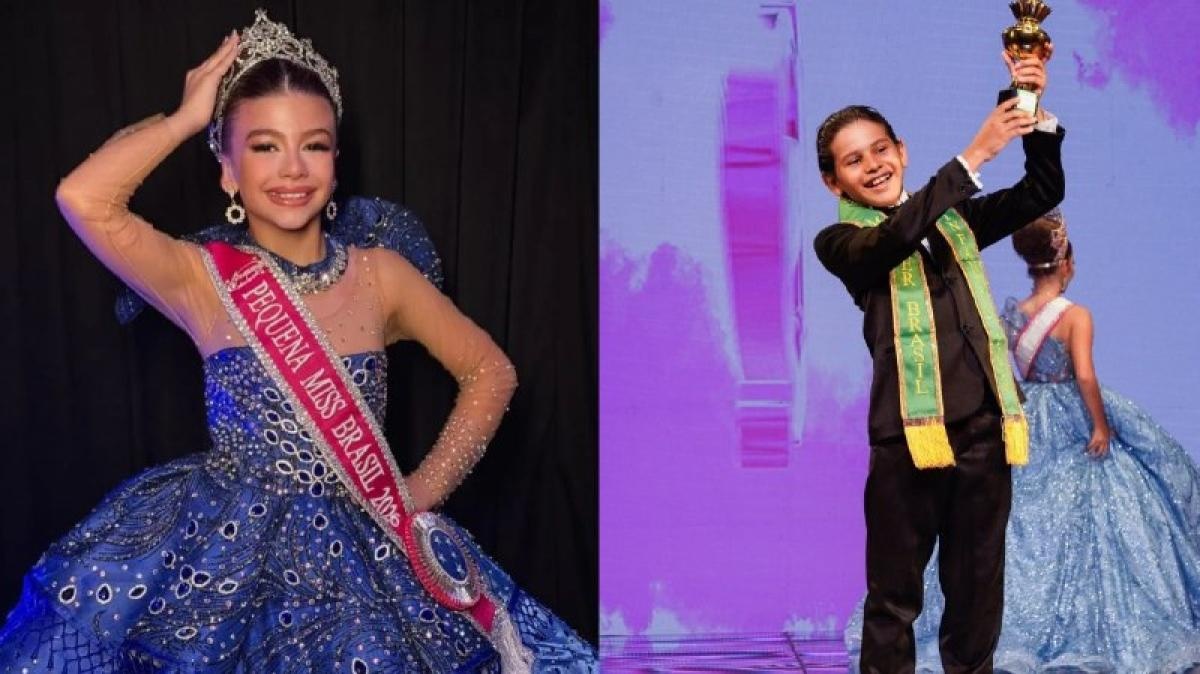 Jovens mato-grossenses vencem concurso de Pequena Miss e Mister Brasil 2026; veja
