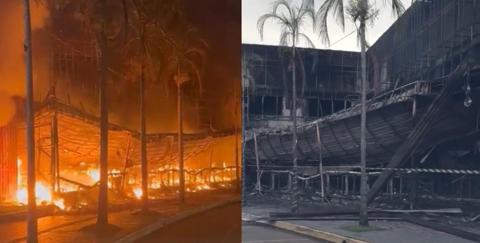 Incêndio de grandes proporções destrói parte do Ditado Popular em Sinop durante a madrugada