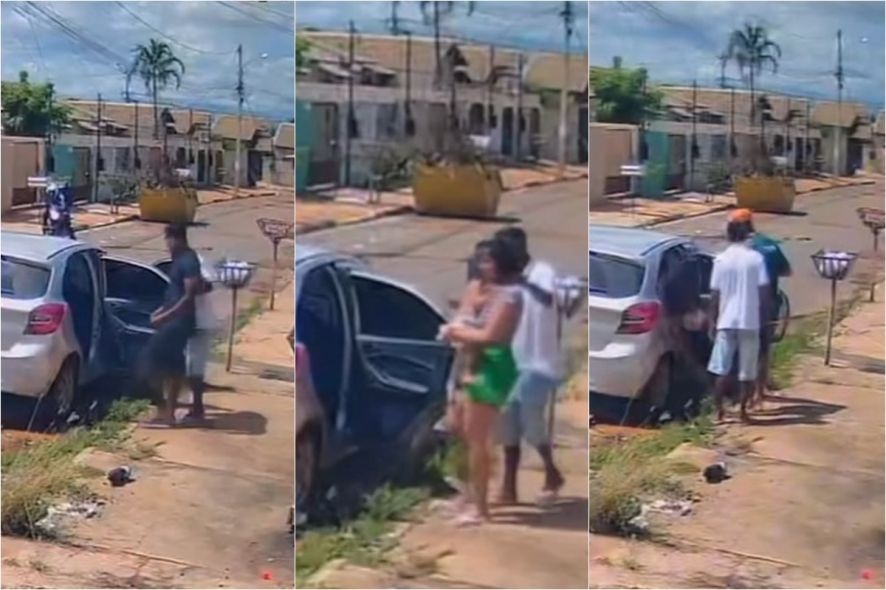Criminosos invadem casa e levam família com bebê em VG; Vídeo