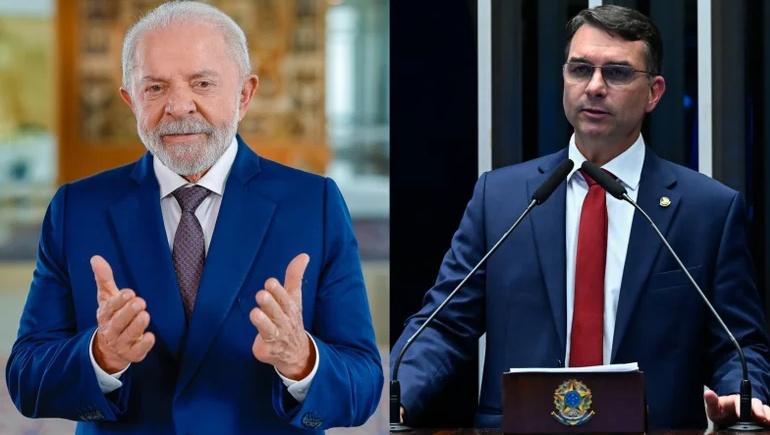 Flávio Bolsonaro tem 45,3% contra 44,7% de Lula no 2º turno, aponta Meio/Ideia