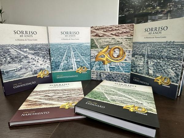 Coleção de livros com a história de Sorriso será lançada nesta quarta