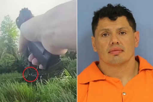 Homem em fuga da polícia acaba sendo 'capturado' por jacaré em pântano