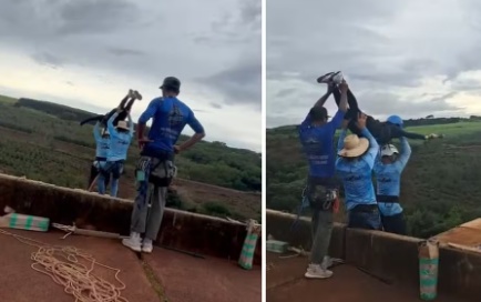 Mulher morre após ser jogada sem cordas durante salto de rope jump no interior de SP